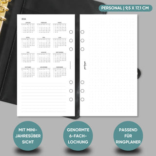 Kalender „Zeilen liniert“ - 1W2S