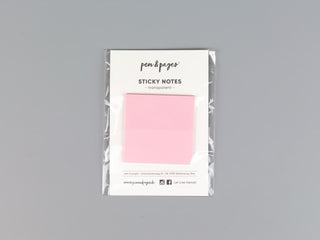 Sticky Notes "rosa" - transparent - 5 x 5 cm