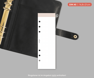 Einlagen "Memo" für Ringplaner - Slim - A5 - 6,5 x 21 cm