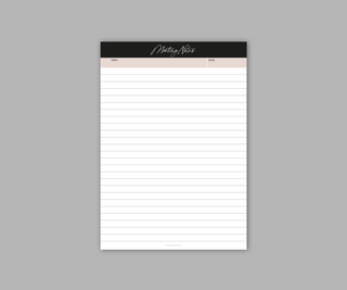 Notizblock "Meeting Notes" - Din A5