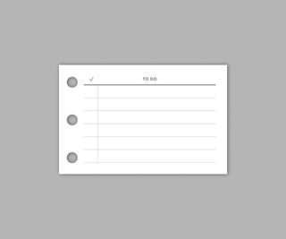 Planner Cards "To Do"