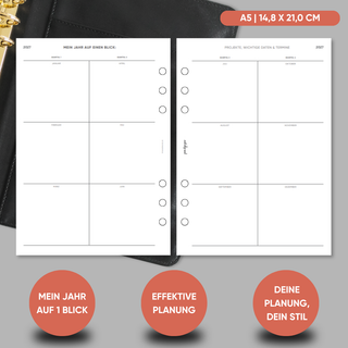 Kalender „Zeilen liniert“ - 1W2S - All in One