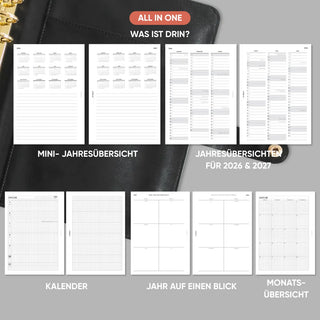 Kalender „Kariert" - Familienkalender - 1W2S - All in One