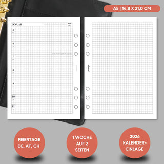 Kalender „Kariert“ - Familienkalender - 1W2S