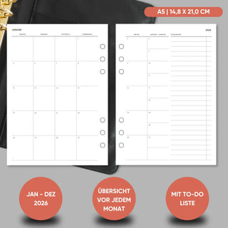 Kalender „1 Woche auf 4 Seiten“ - All in One