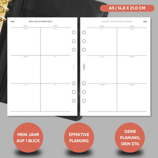 Kalender „1 Woche auf 4 Seiten“ - All in One