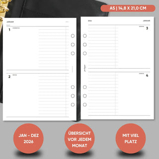 Kalender „1 Woche auf 4 Seiten"