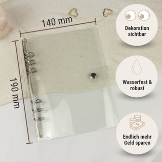 Ringplaner "Clear gold & silber" - inkl. Today Marker - Personal - 9,5 x 17,1 cm