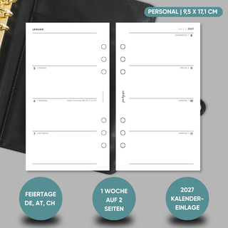 Kalender „Zeilen“ - 1W2S - All In One