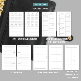 Kalender „Zeilen liniert“ - 1W2S - All in One