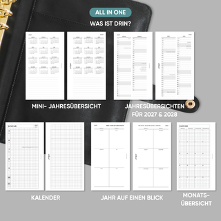 Kalender „Kariert" - Familienkalender - 1W2S - All in One