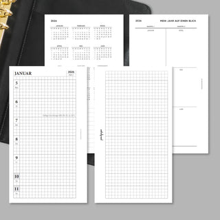Kalender „Kariert“ - Familienkalender - 1W2S