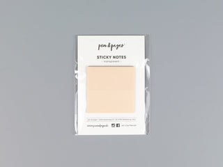 Sticky Notes "beige" - transparent - 5 x 5 cm