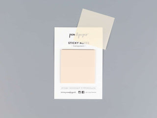 Sticky Notes "beige" - transparent - 5 x 5 cm