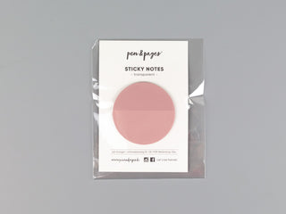 Sticky Notes "mauve" - transparent - 5 cm Durchmesser