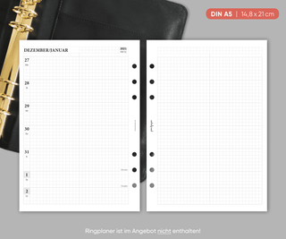 Kalender „Kariert" - Familienkalender - 1W2S - All in One