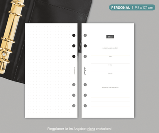 Kalender „Tagesplan“ - 1T1S - Personal - All in One