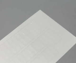 Weiße Label-Sticker für Register - Blatt mit 42 Sticker