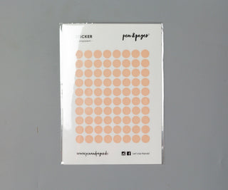 Sticker-Set - transparente Punkte & Quadrate - Altrosa