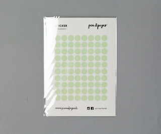 Sticker-Set - transparente Punkte & Quadrate - Eukalyptus