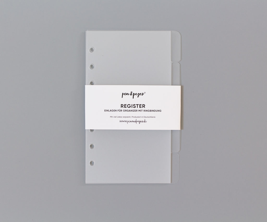 Register für Ringplaner - Tabs rechts - 