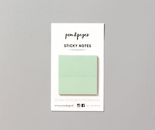 Sticky Notes - transparente Haftnotizen - Eukalyptus